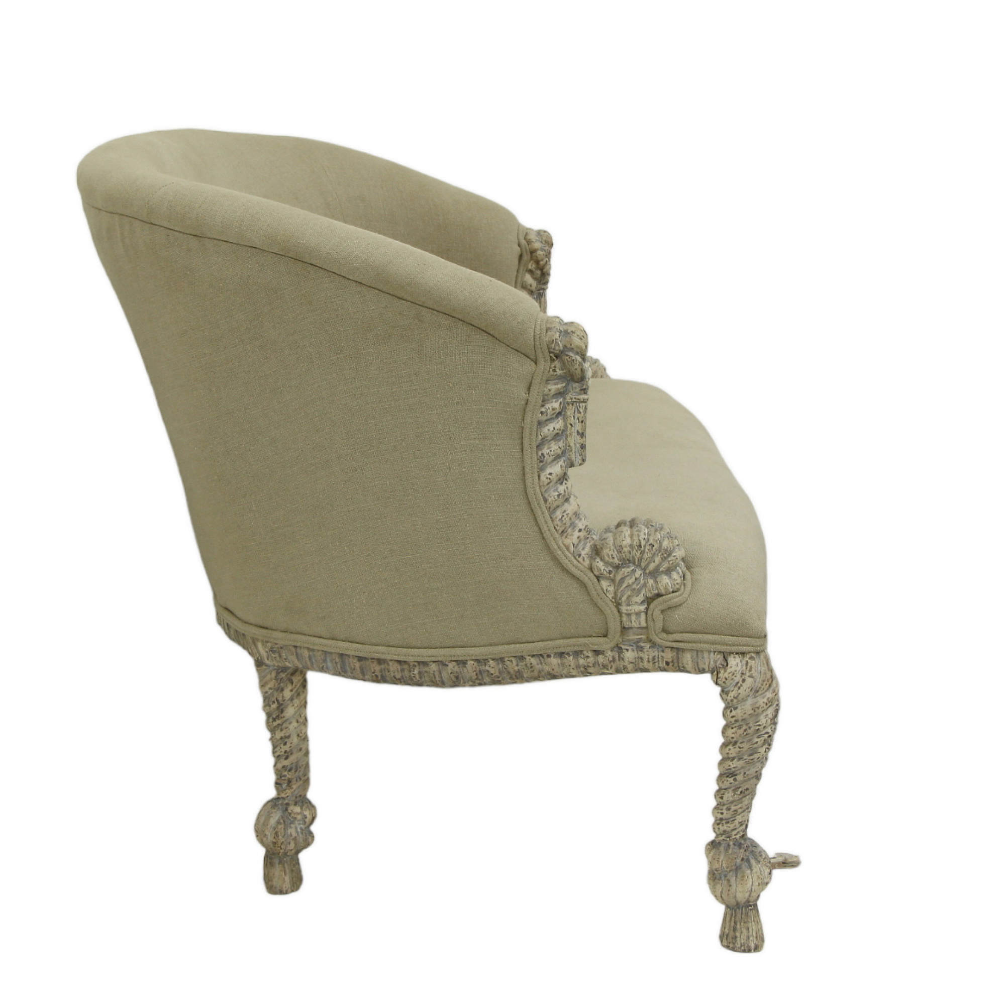 Twisted rope loveseat sofa
