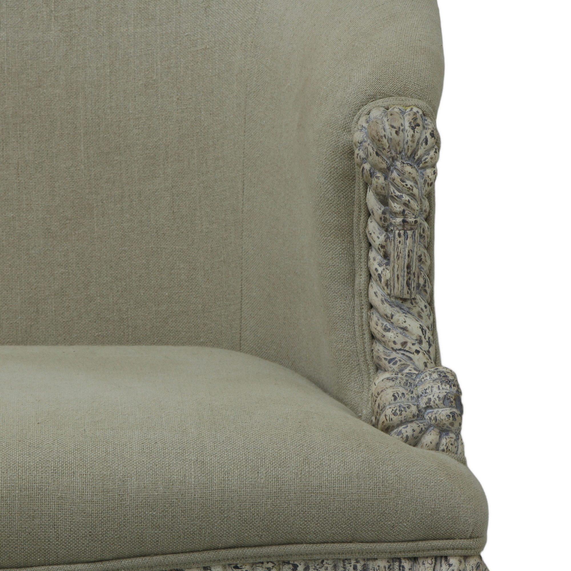 Twisted rope loveseat sofa