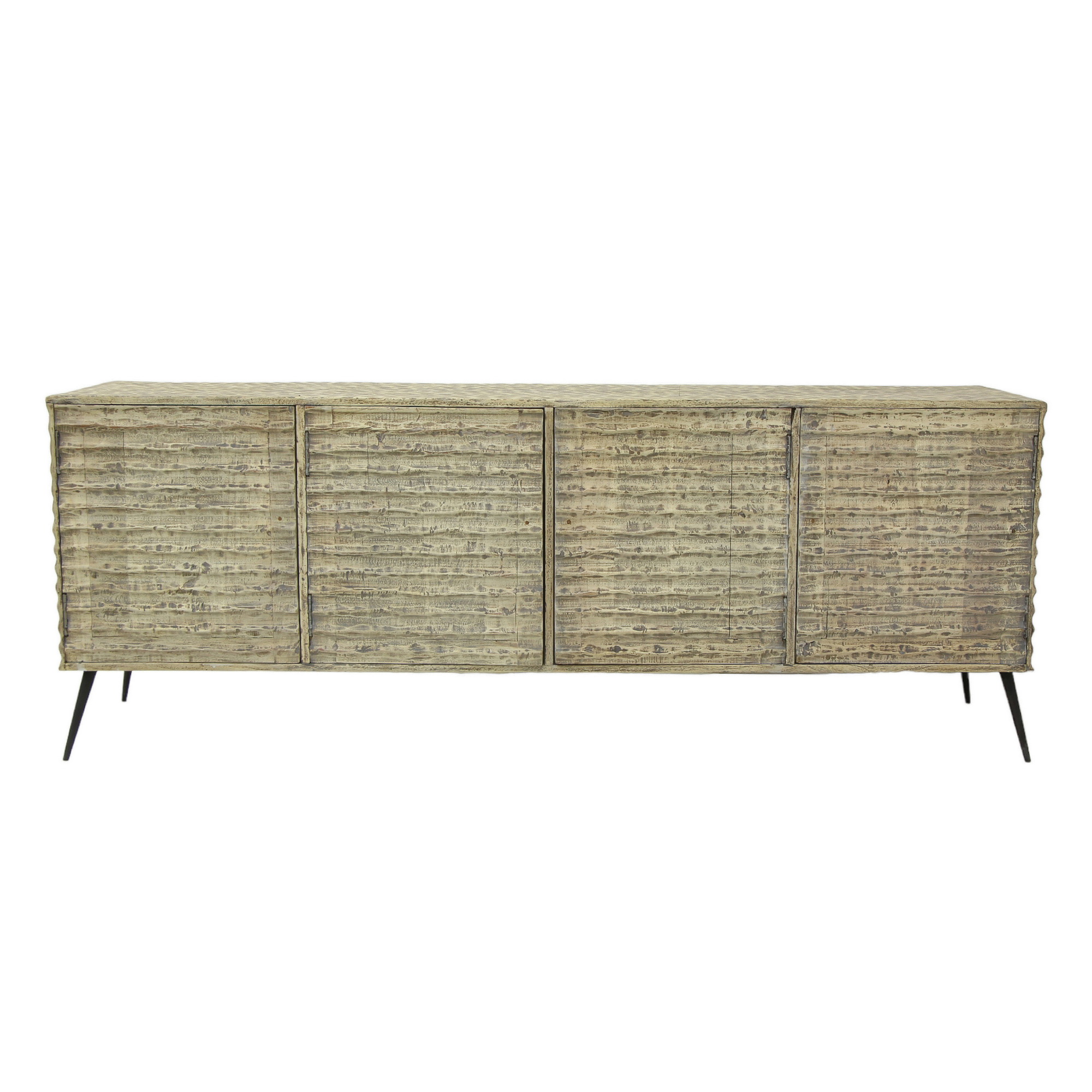 Hand hewn sideboard