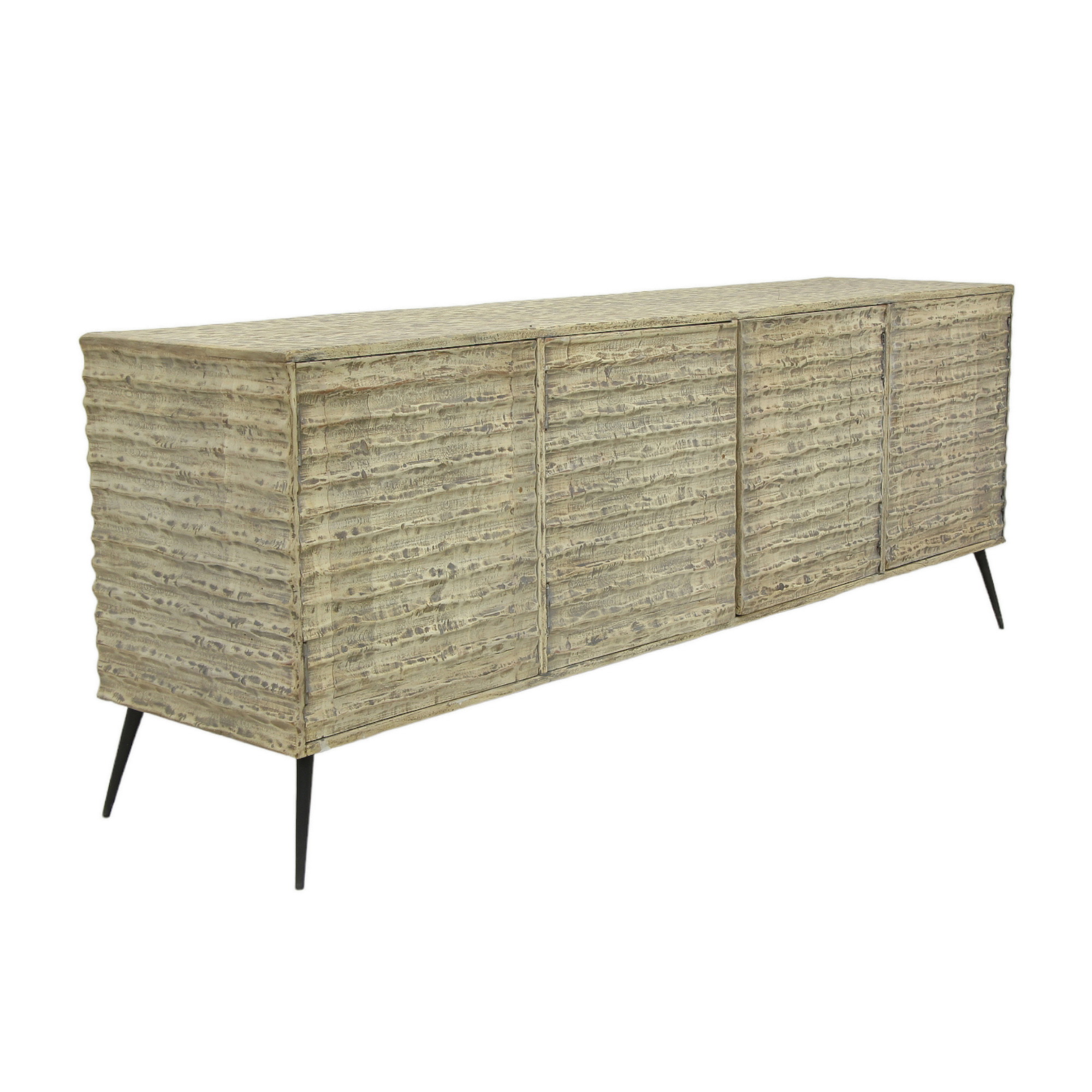 Hand hewn sideboard