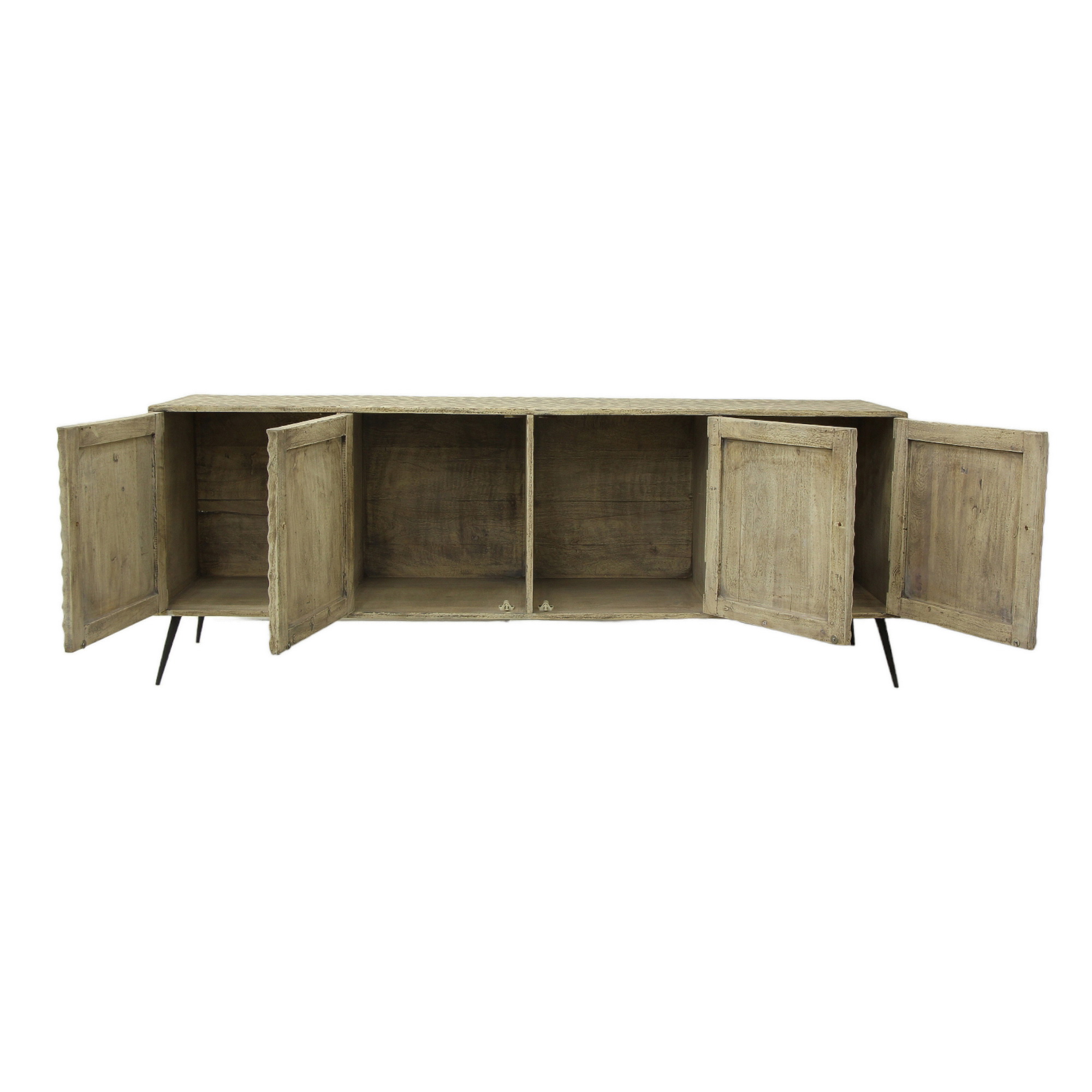 Hand hewn sideboard