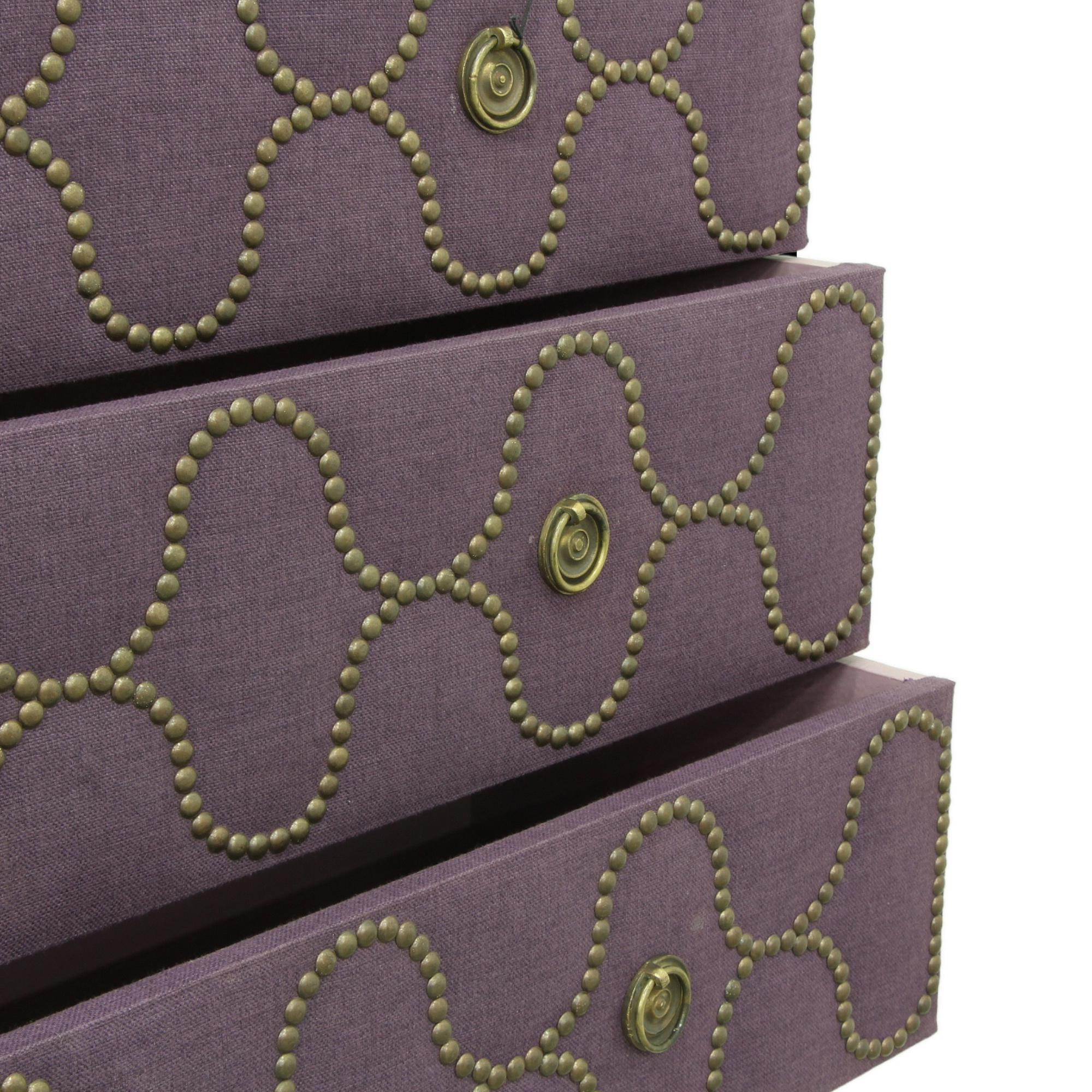 Linen chest of drawer- purple