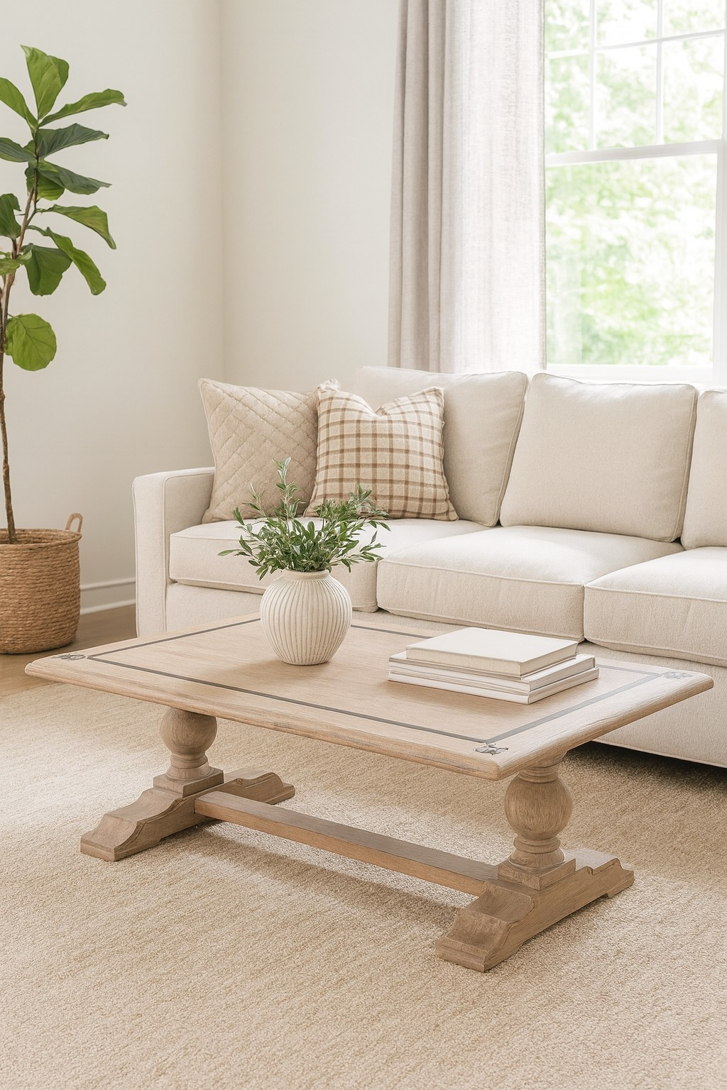 Pedestal French country table