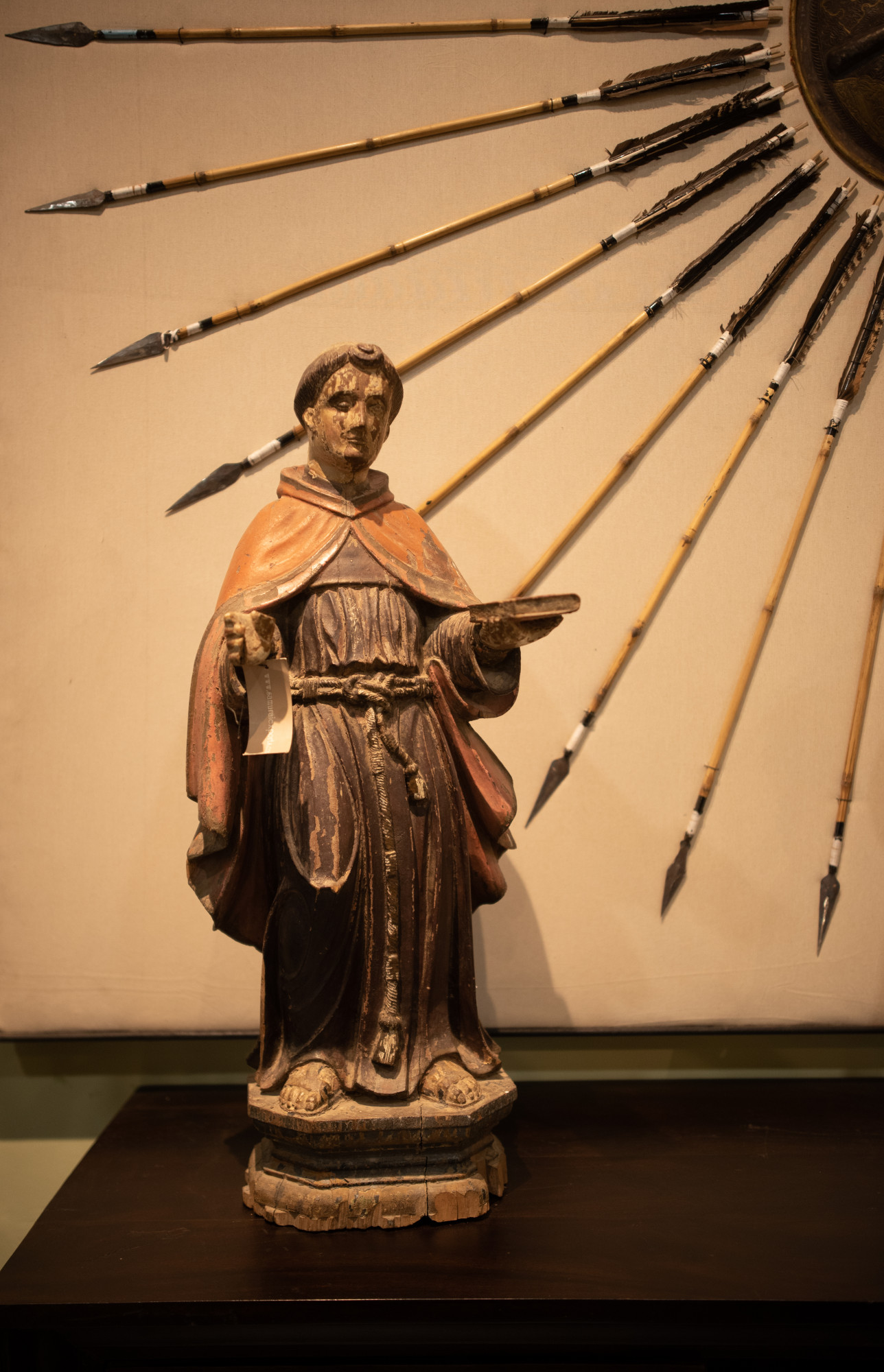 Saint wooden figure