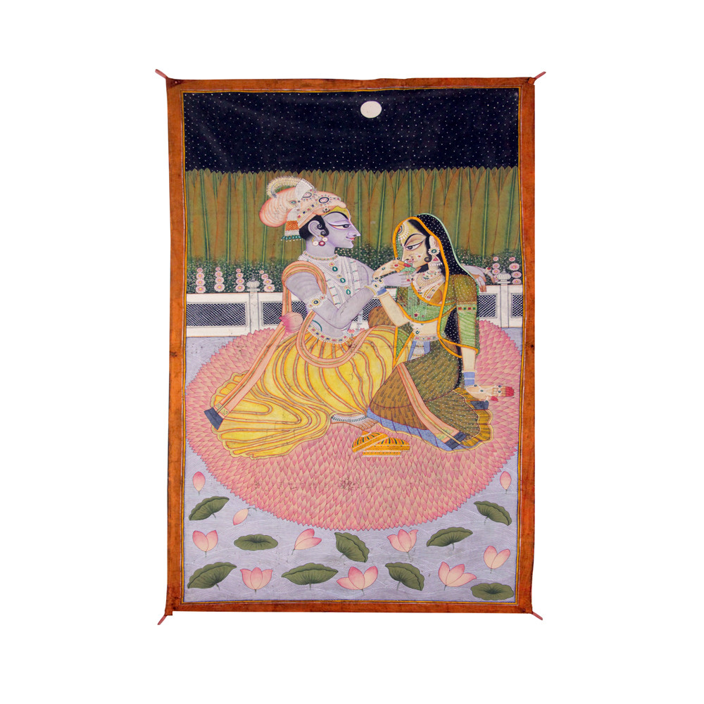 Moonlit Shringar Radha Krishna Pichwai