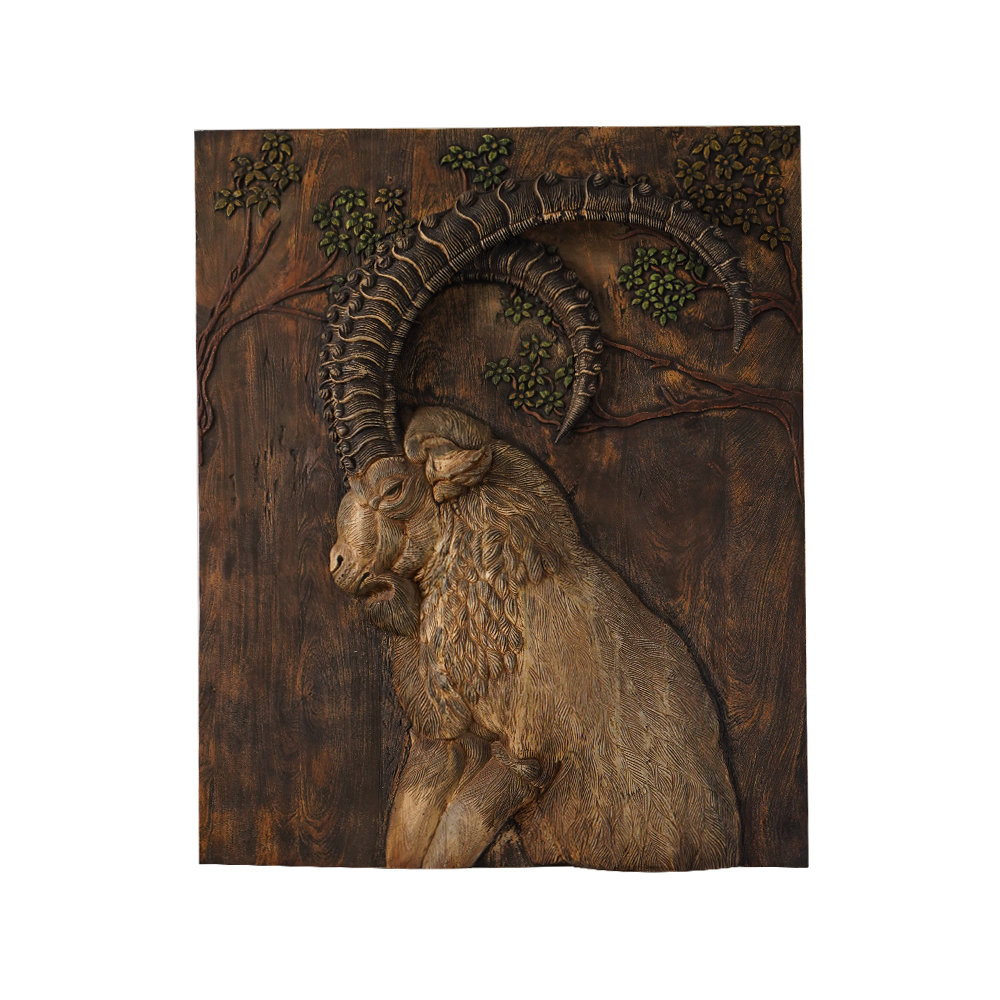 Hand-Carved Rahm Mural