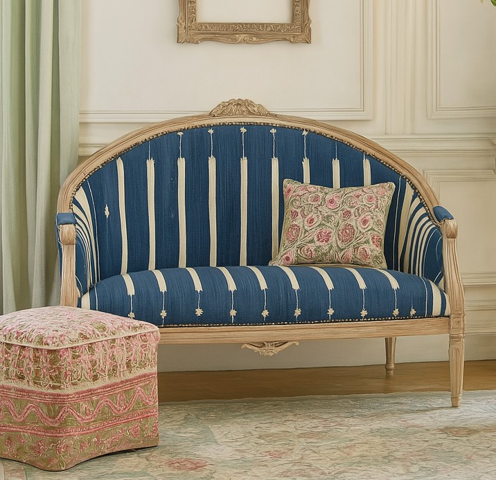 Marie Indigo French sofa