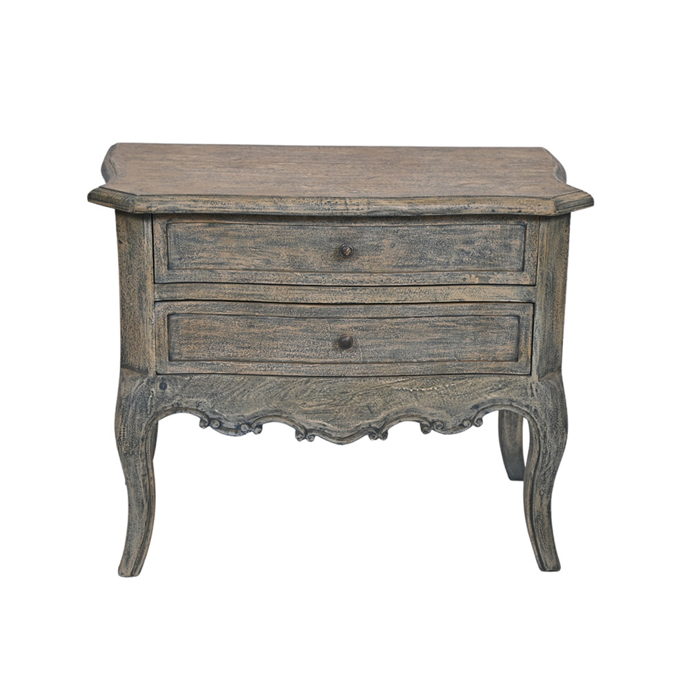 Sage rustic side table