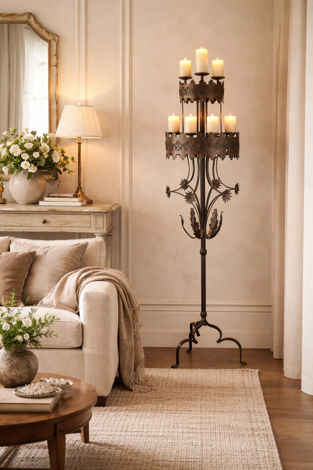 Forged Iron Floor Lamp