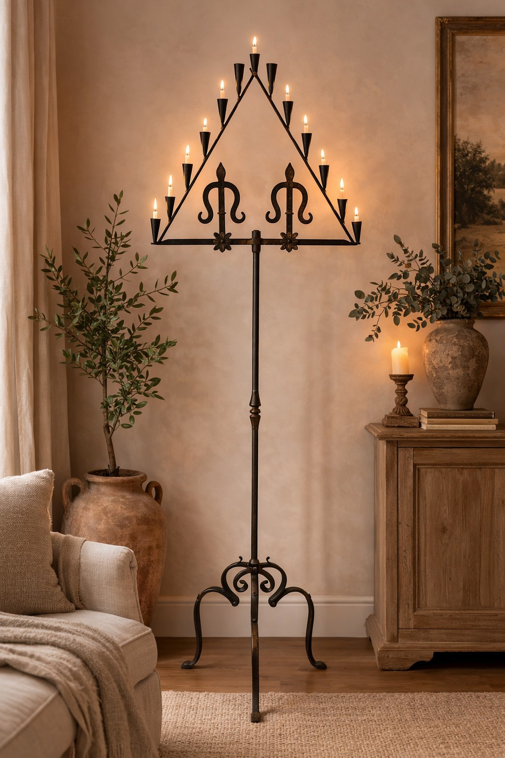 Gothic Iron Floor Lamp