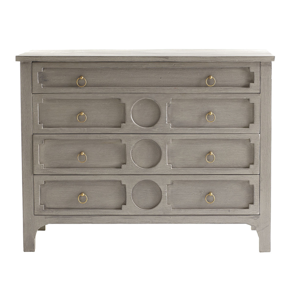 Grey Gustavian chest