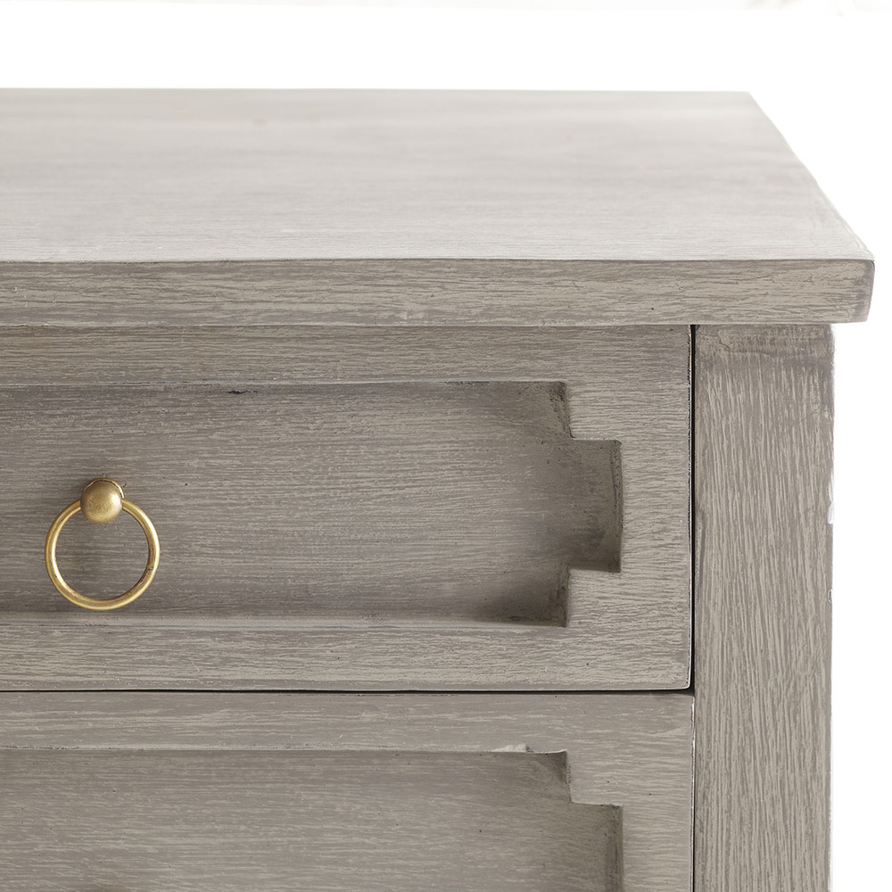 Grey Gustavian chest