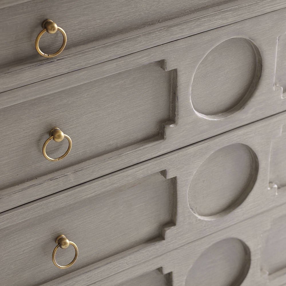 Grey Gustavian chest