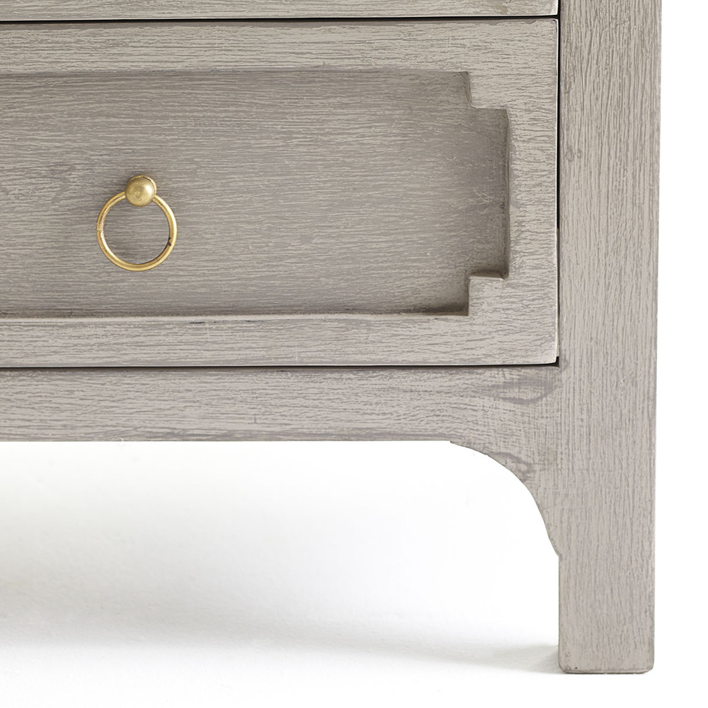 Grey Gustavian chest