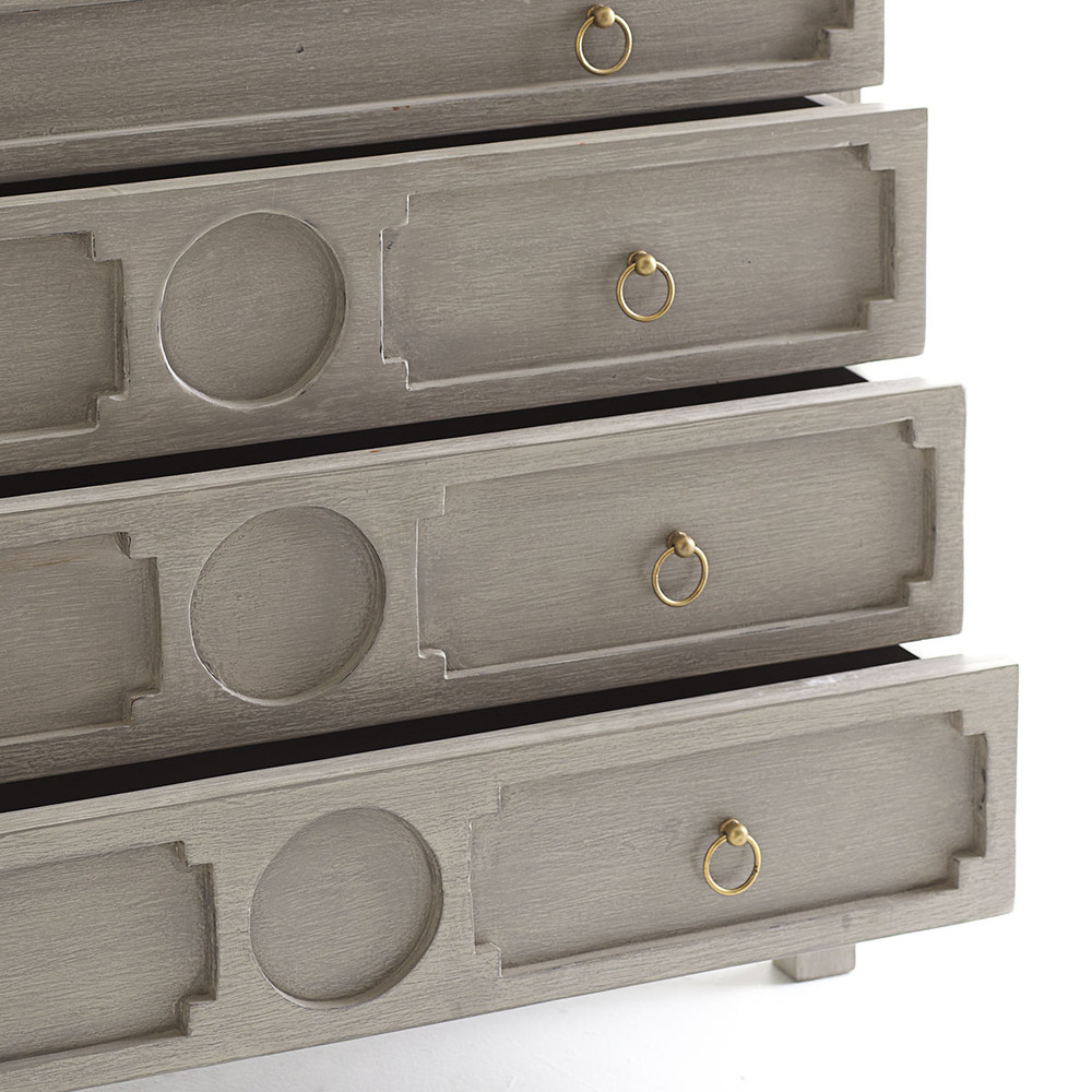 Grey Gustavian chest