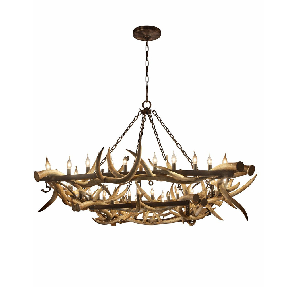 Savanna Eclipse Antler Chandelier