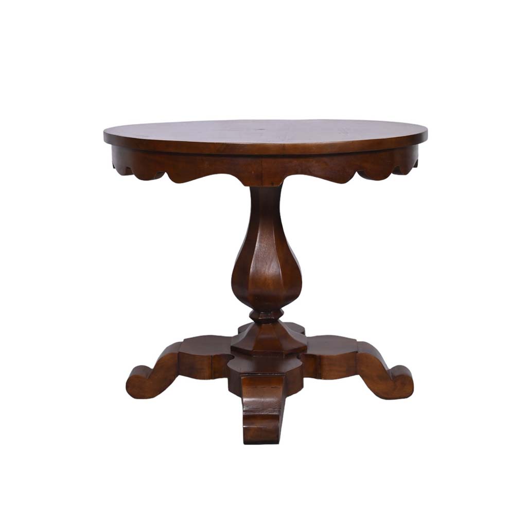 Round pedestal table