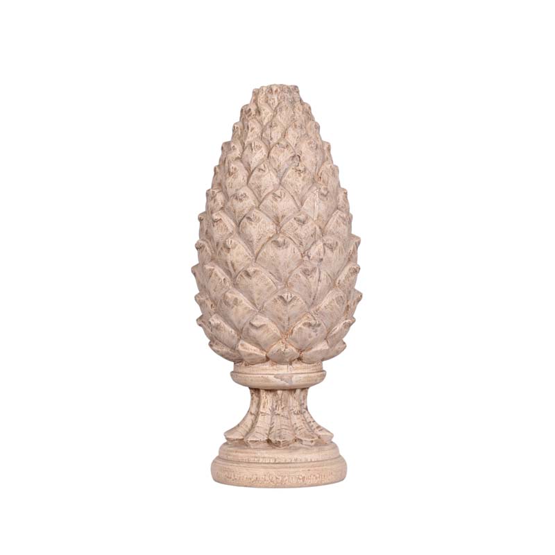 Rustic wooden artichoke