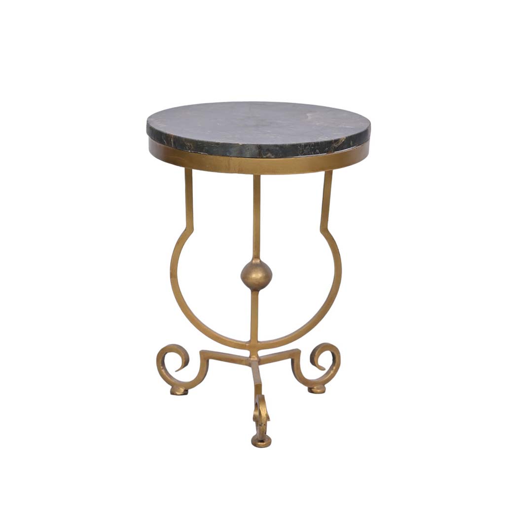 Semi-precious top side table