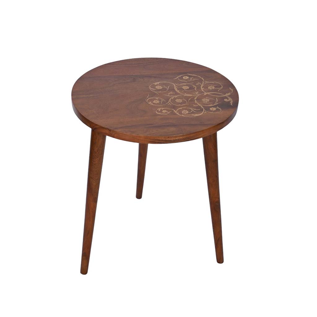 Gold inlay side table