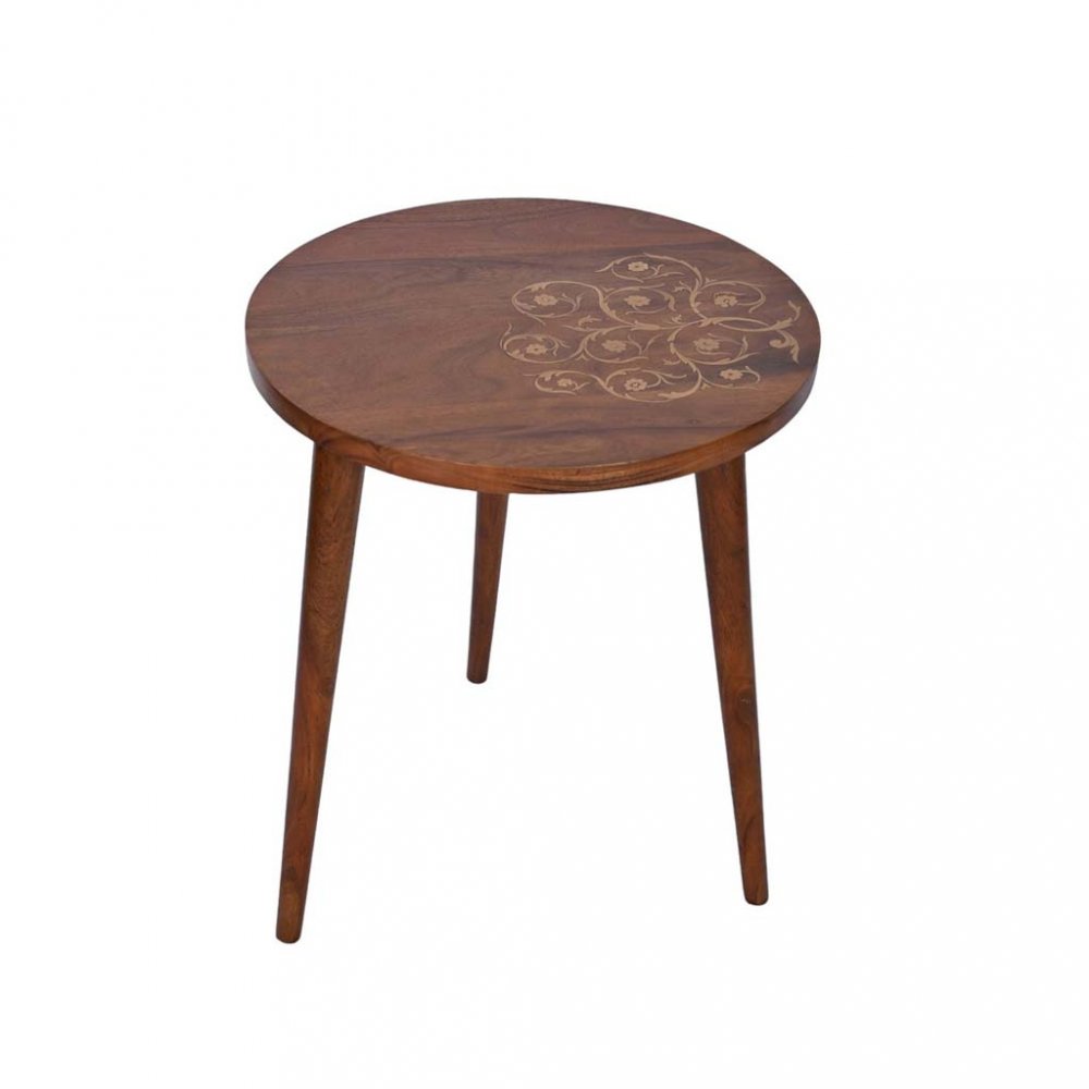 Gold inlay side table