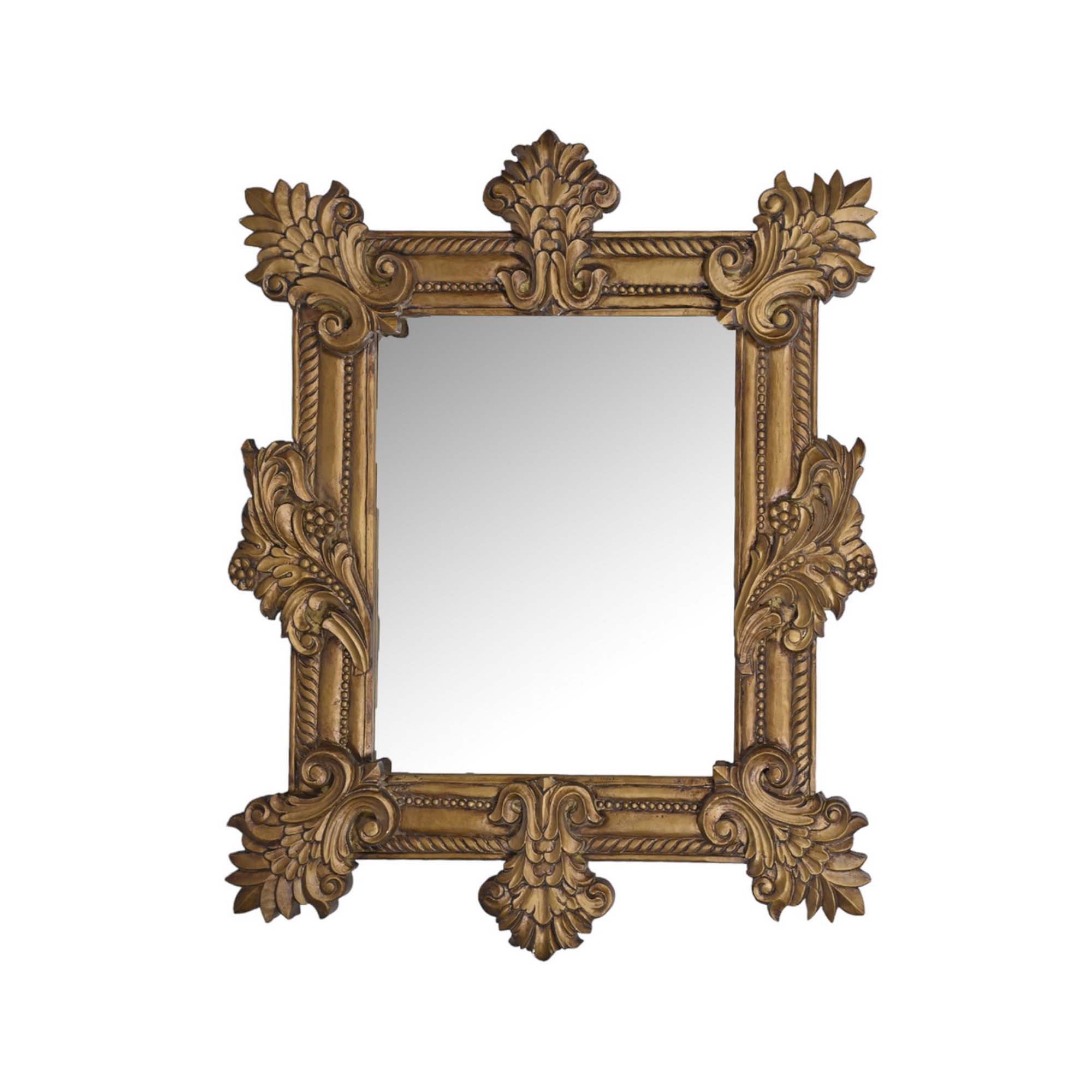 Carved mirror frame