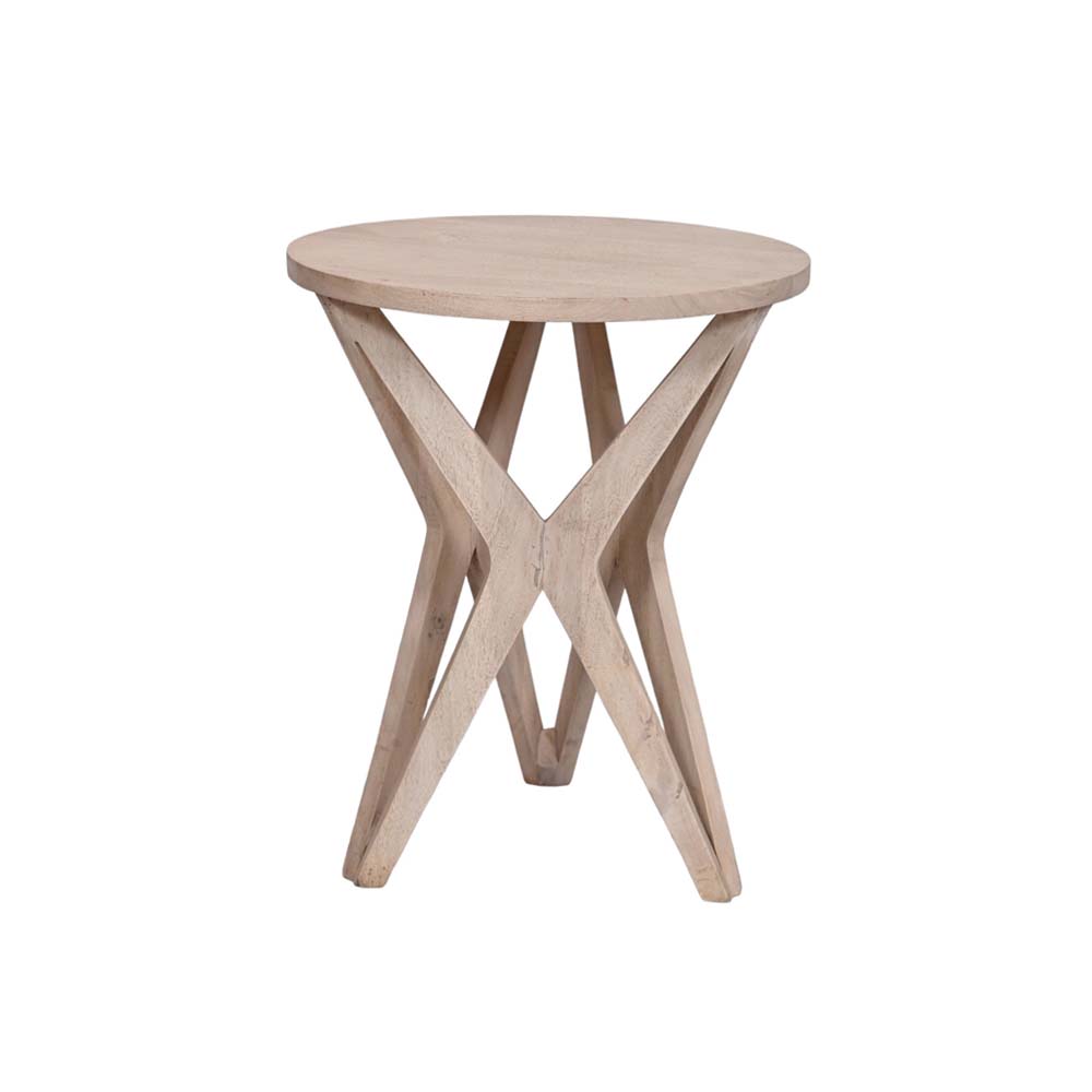 Round art deco side table