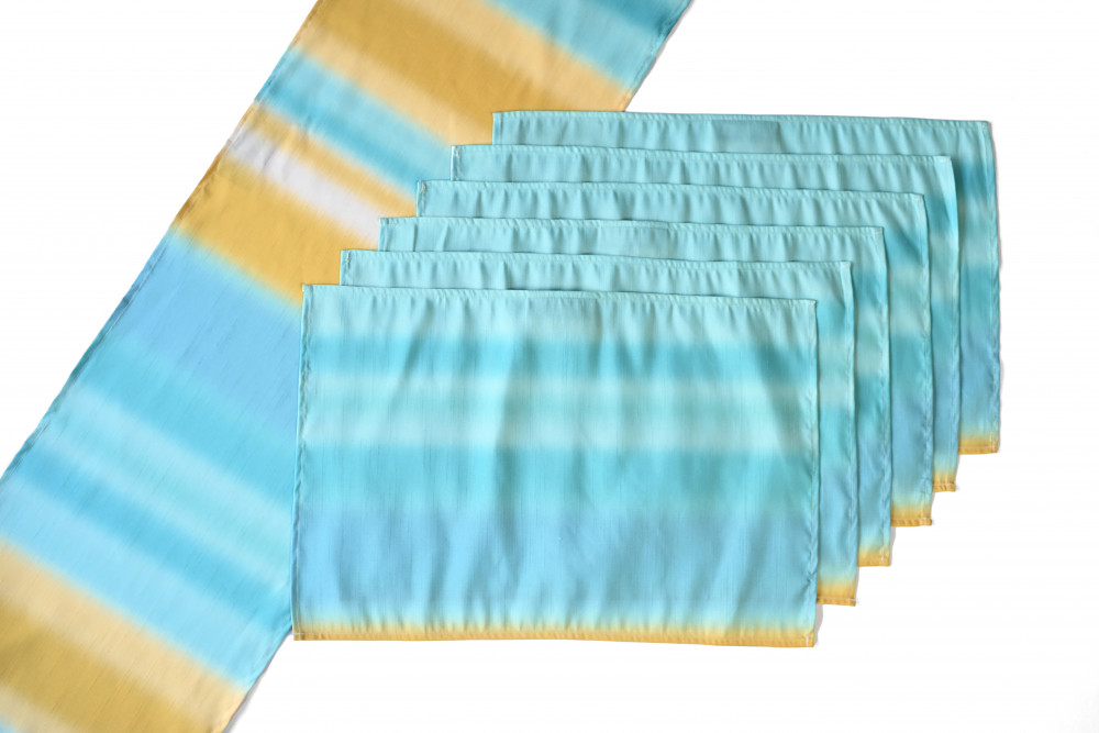 Image of Sunrise Sea Ombre Table Linen Set