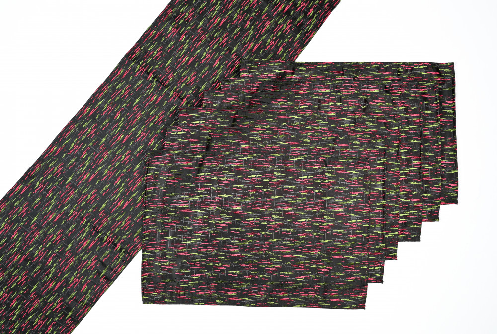 Image of MIDNIGHT CONFETTI TABLE LINEN SET