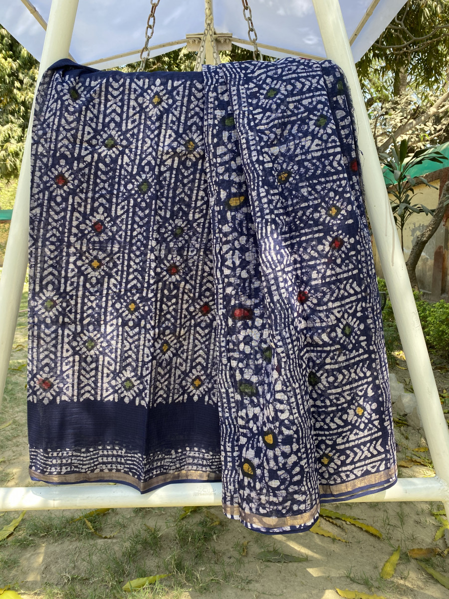 Hand Block Print Saree