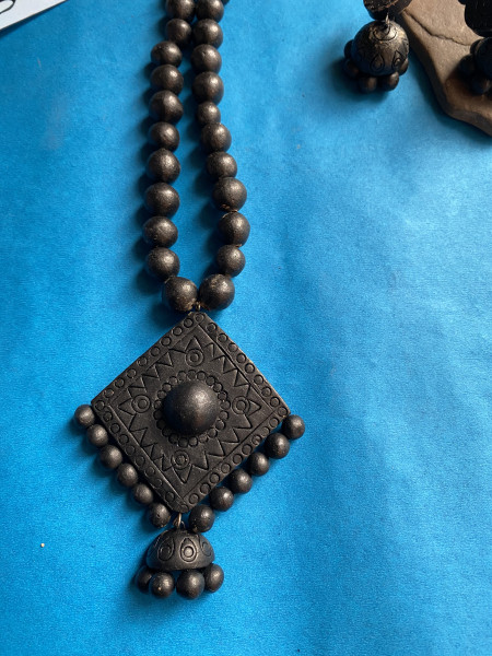 Black Terracotta Set – Handcrafted in Bengal