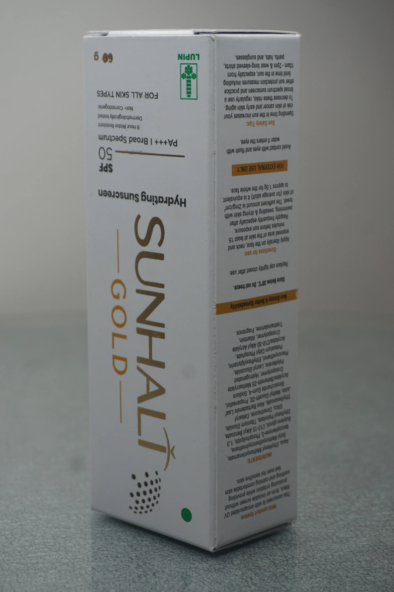 Sunhalt Gold Hydrating Sunscreen SPF 50 PA