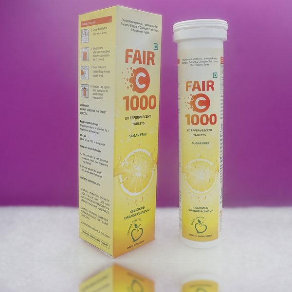 Image of Fair C 1000mg Orange Flavour Sugar Free tablet