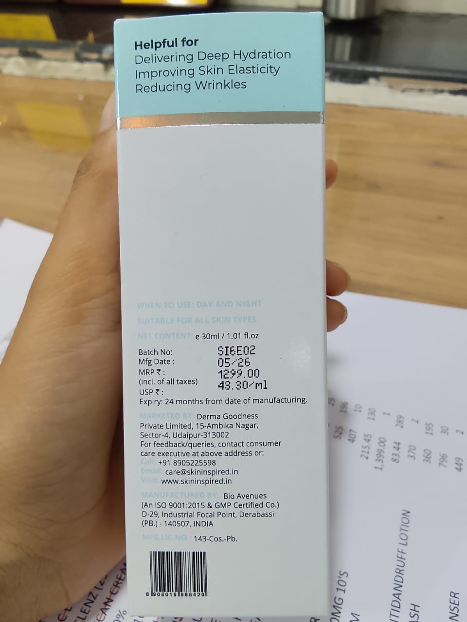 Skininspired  Hyaluronic Acid Serum Hydration Shots