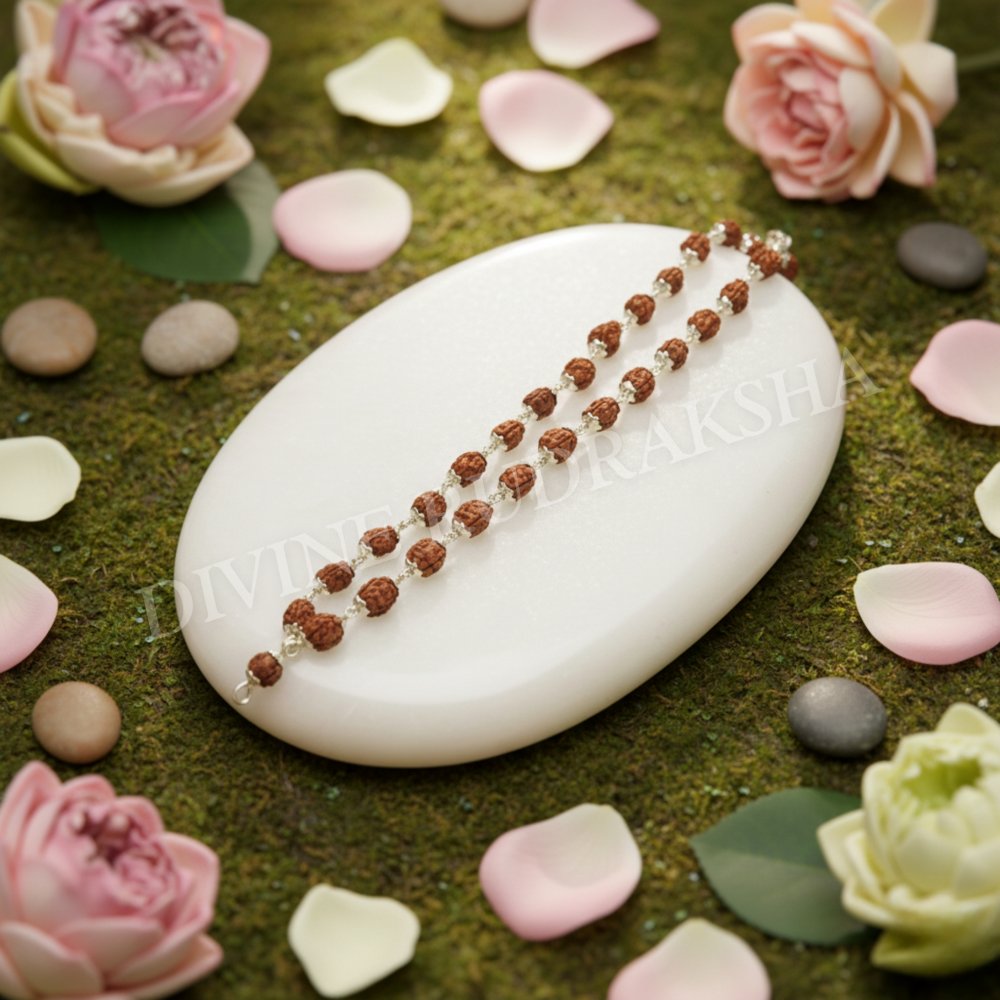 3 Mukhi Indonesian Rudraksha Mala