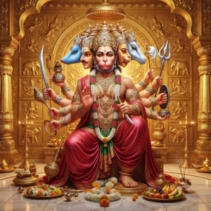 5 Mukhi Hanuman Kavach Path and Puja