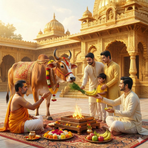 Cow Service Puja
