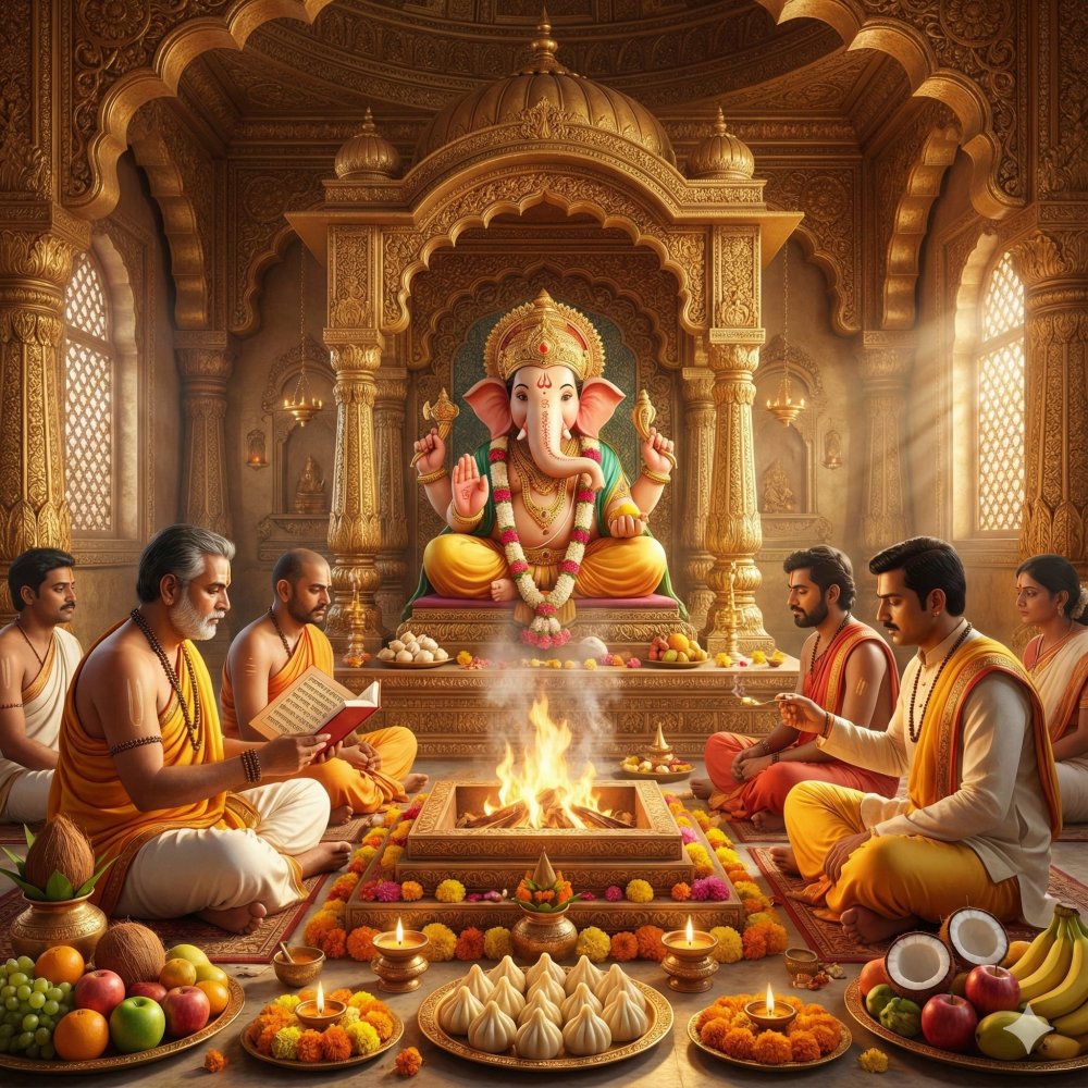 Ganesh Chalisa Path and Puja