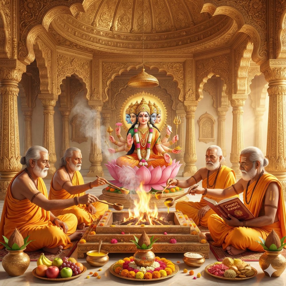 Gayatri Kavach Path and Puja