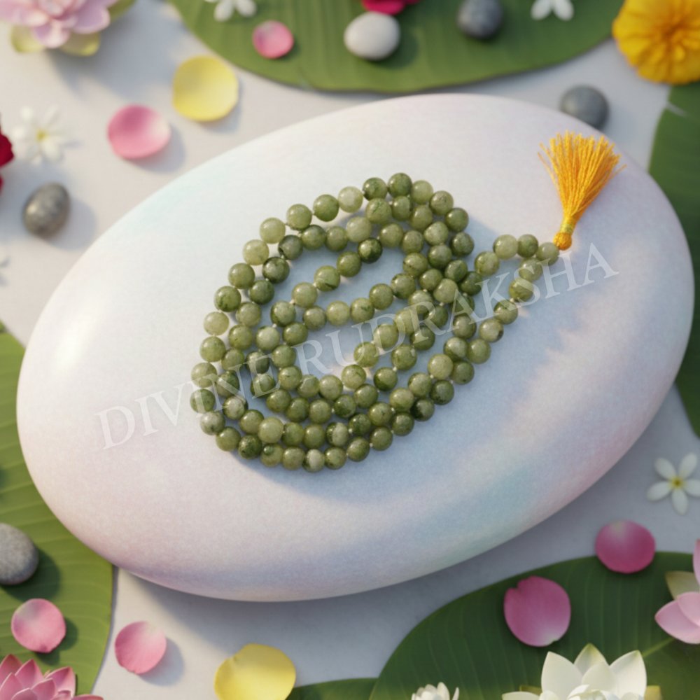 Green Agate Mala