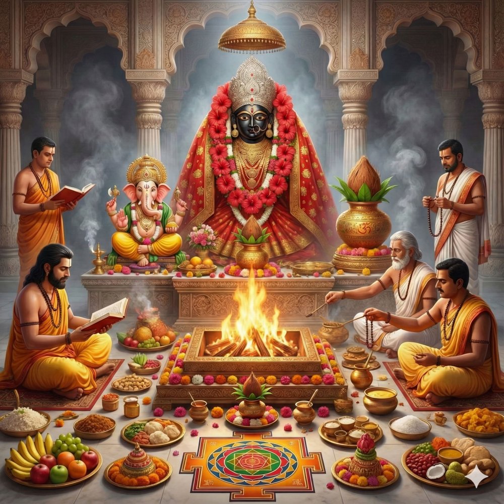 Kamakhya Kavach Path and Puja