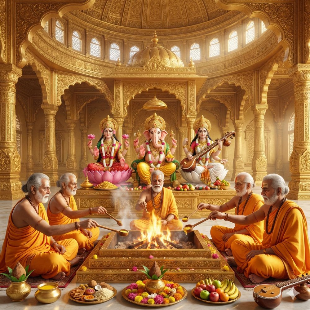 Lakshmi Ganesh Saraswati Puja