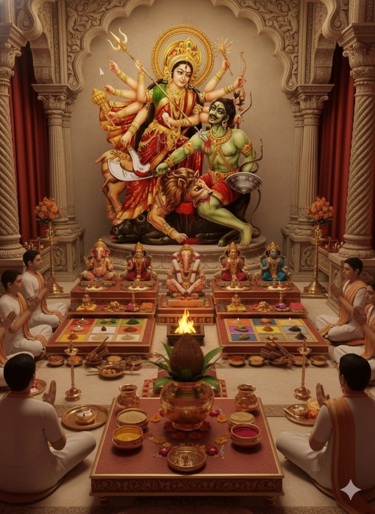 Mahishasura Mardini Stotra and Puja