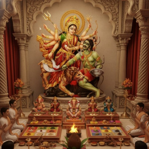 Mahishasura Mardini Stotra and Puja