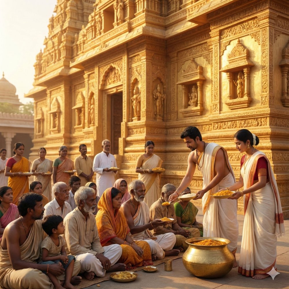 Puja Prasadam to Poor People