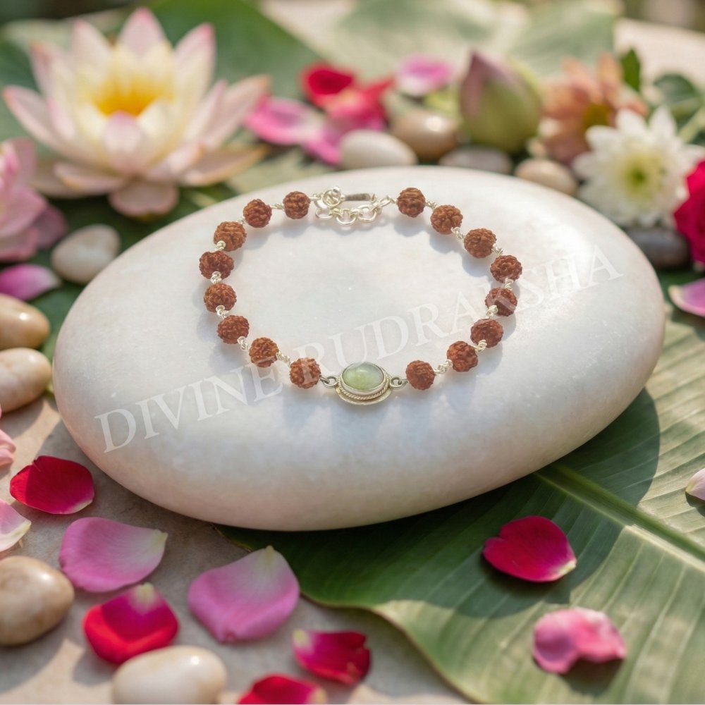 Rudraksha &amp; Gem Bracelet For Ketu