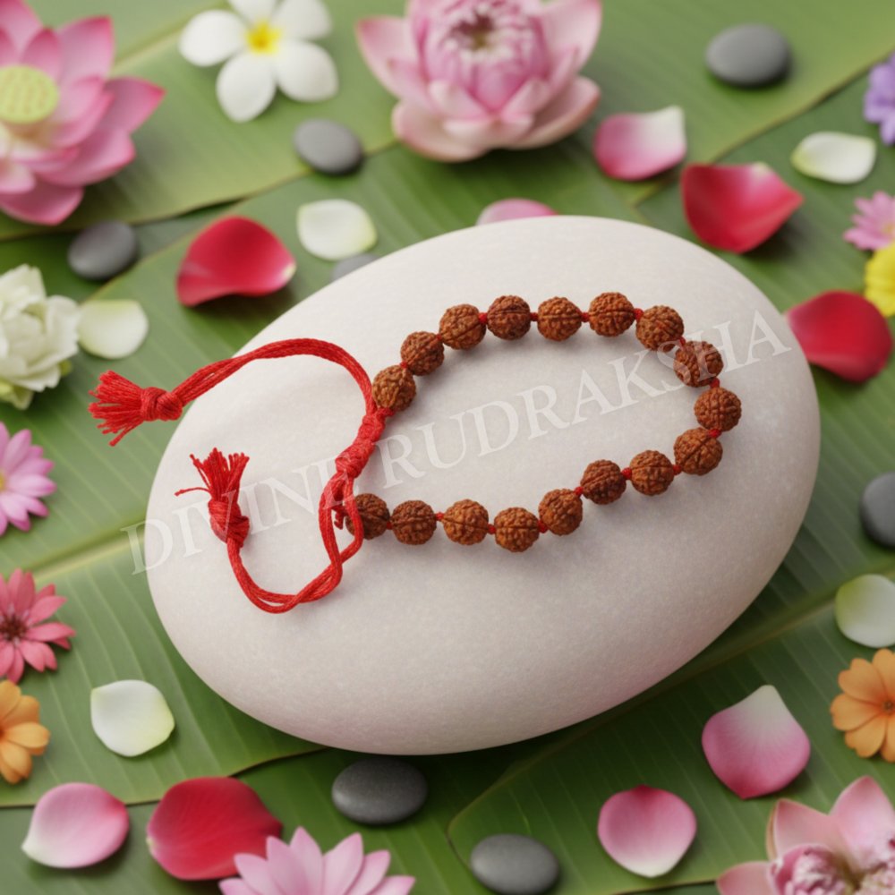 Rudraksha Bracelet in thread