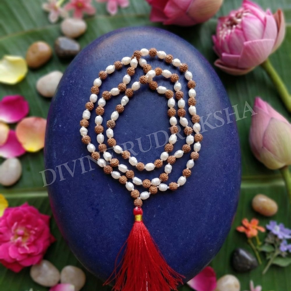 Rudraksha Pearl (Moti) Combination Mala