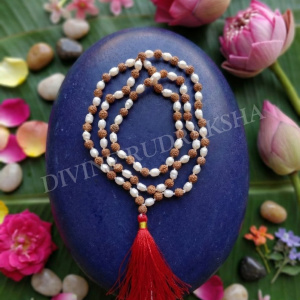 Rudraksha Pearl (Moti) Combination Mala