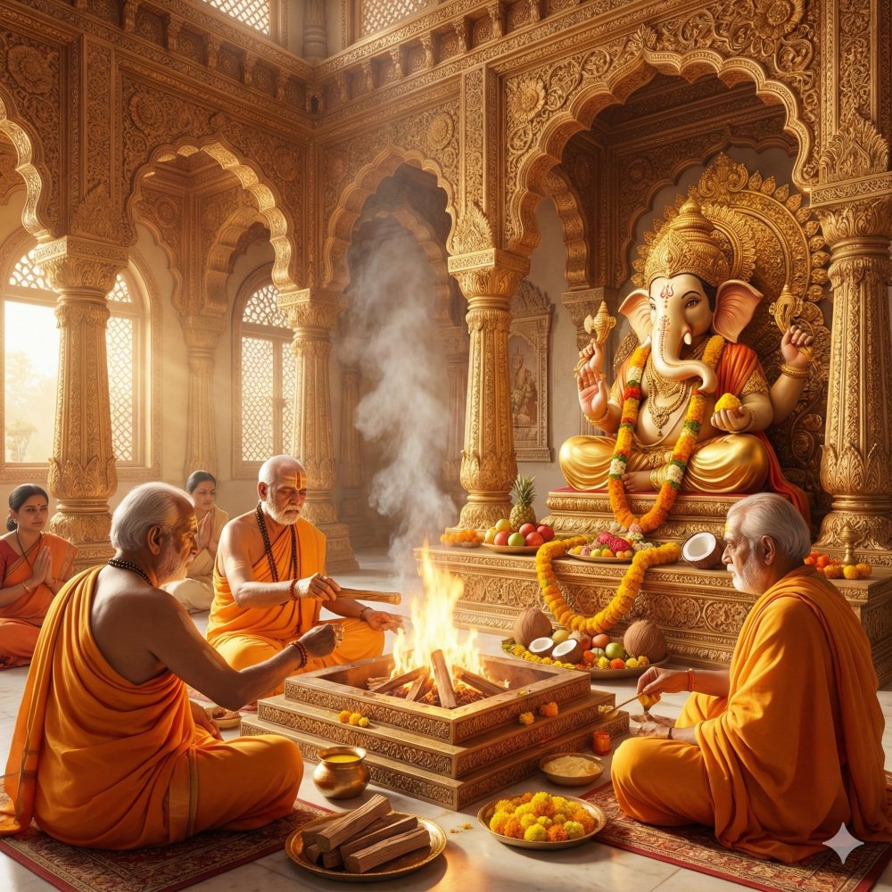 Sankat Nashak Ganesh Strotra Path and Puja